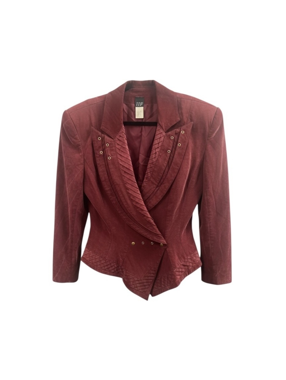 Vintage IIF Burgundy Statement Blazer